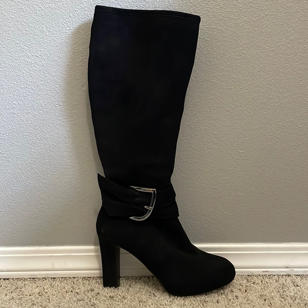 Impo Owana Suede Black Heeled Boots